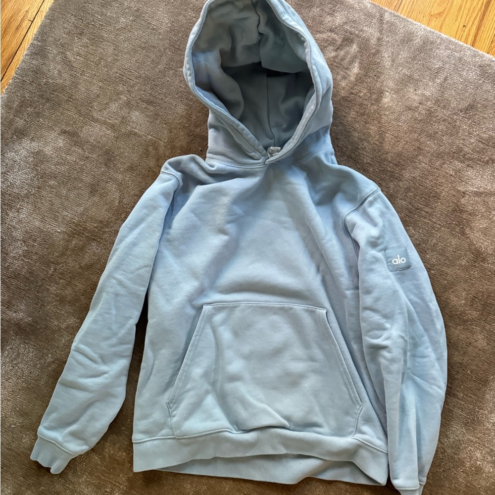 ALO Accolade Light Blue Hoodie XS